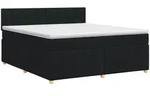 Boxspringbett Mit Matratze Schwarz 140 X 200 Cm Stoff Vidaxl