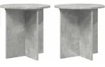 Vidaxl Plant Stand 2 Pcs Concrete Grey 40 X 40 X 40 Cm Engineered Wood