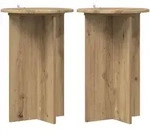 Vidaxl Plant Stand 2 Pcs Artisan Oak &Oslash;40 X 60 Cm Engineered Wood