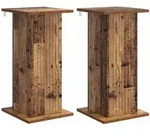 Vidaxl Plant Stand 2 Pcs Old Wood 30.5 X 30 X 60.5 Cm Engineered Wood