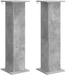 Vidaxl Plant Stand 2 Pcs Concrete Grey 30.5 X 30 X 100.5 Cm
