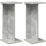 Vidaxl Plant Stand 2 Pcs Concrete Grey 25 X 25.5 X 60.5 Cm