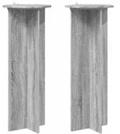Vidaxl Plant Stand 2 Pcs Grey Sonoma &Oslash;40 X 100 Cm Engineered Wood