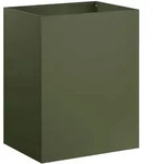 Garten-pflanzgef&auml;&szlig; Olivgr&uuml;n 40 X 30 X 40 Cm Kaltgewalzter Stahl Vidaxl