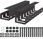 Unter Dem Schreibtisch Kabelmanagement Tray 2 Stk. Schwarz Vidaxl