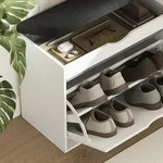 Schuhbank Schufy, Wei&szlig;, 60 X 51 Cm Mit 2 F&auml;chern, Vicco