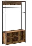 Garderobenst&auml;nder Mit Schuhbank Altholz 100 X 32 X 180,5 Cm Vidaxl