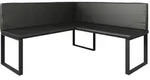 Esszimmer-eckbank Ravon, Schwarz, 150 X 150 Cm, Vicco