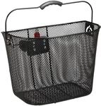 2 X Fahrradkorb F&uuml;r Vorne, Abnehmbar, Mit Klicksystem, Lenkerkorb Aus Metall,