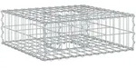 Vidaxl Gabion Raised Bed 60 X 60 X 20 Cm Galvanised Steel Silver