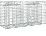 Vidaxl Gabion Raised Bed 150 X 50 X 80 Cm Galvanised Steel Silver