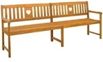 Bank Outdoor Natur 220 X 55,5 X 90 Cm Massivholz Akazie Vidaxl