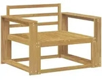 Outdoor Mittelsofa Massivholz Akazie Wei&szlig; Vidaxl