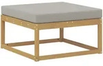 Outdoor-fu&szlig;hocker Polyester Wei&szlig; Vidaxl
