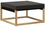 Vidaxl Outdoor Footstool Solid Acacia Wood White