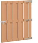 Gartentor 100 X 112 Cm Wpc Und Aluminium Braun Vidaxl