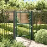 Zauntor Stahl 100x125 Cm Gr&uuml;n - Vidaxl