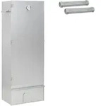 R&auml;ucher Ofen 3 Stk. 44,5 X 29 X 110 Cm Verzinkter Stahl Silber Vidaxl