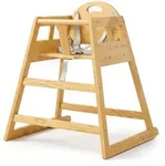 Relaxdays Kinderstuhl, Holz, 5-punkt-gurt, Hxbxt: 76 X 48 X 49,5 Cm, Hochstuhl...