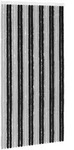 Vidaxl Insect Curtain Chenille Grey And Black 100 X 200 Cm 100% Pp