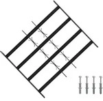 Sicherheitsgitter F&uuml;r Fenster Mit 4 Querstangen 3 Stk. 43-74 Cm Vidaxl