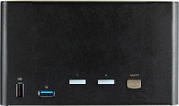 Startech.com 2 Port Quad Monitor Displayport Kvm Switch - 4k 60 Hz Uhd Hdr - Dp 1.2