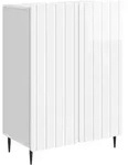 Vidaxl Sideboard High Gloss White 66 X 34.5 X 92 Cm Engineered Wood