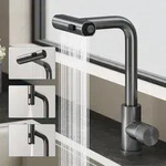 Doporro Wasserfall Wasserhahn K&uuml;che Hochdruck Mit 3 Strahlarten Und