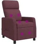 Massage Relaxsessel Lila Stoff Vidaxl