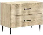 Vidaxl Bedside Cabinet Sonoma Oak 62 X 34.5 X 47.5 Cm Engineered Wood