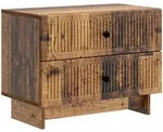 Vidaxl Bedside Cabinet Old Wood 62 X 34.5 X 47.5 Cm Engineered Wood