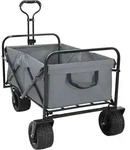 Vidaxl Folding Shopping Trolley With Breaks Grey 89 X 63 X 96 Cm