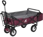 Bollerwagen Faltbar Handwagen Gartenwagen Mit Dach, Rollen Mit Bremse, Strandwagen