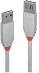 Lindy Usb-kabel Usb 2.0 Usb-a Stecker, Usb-a Buchse 0.50 M Grau 36711