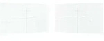Vidaxl Party Tent Sidewall 2 Pcs 400 X 195 Cm White Pe And Steel
