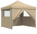 Vidaxl Party Tent 292 X 292 X 315 Cm Beige Oxford Fabric