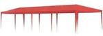 Partyzelt Rot 1200 X 300 X 255 Cm Pe Und Stahl Vidaxl