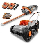 Fuxtec 20v Akku Garten Set Fx-e1rm20eco-set & Fx-e1hs20-set Akku Rasenm&auml;her Und