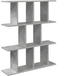 Vidaxl Wall Shelf Concrete Grey 80 X 20 X 96 Cm Engineered Wood