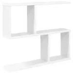 Vidaxl Wall Shelf White 60 X 12 X 50.5 Cm Engineered Wood