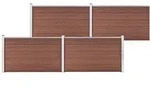 Vidaxl - Gartenzaun Wpc 699x106 Cm Braun