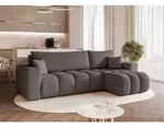Ecksofa Schlafsofa Sofa Anabel In Stoff Centaur Dunkelgrau Ottomane Rechts