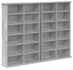 Cd Regal 2 Stk. Betongrau 60 X 17 X 92 Cm Holzwerkstoff Vidaxl