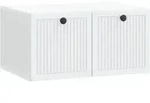 Vidaxl Wall-mounted Tv Cabinet White 59.5 X 41 X 30 Cm Engineered Wood