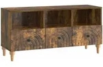 Vidaxl Tv Cabinet 102 X 34.5 X 50 Cm Smoked Oak Engineered Wood