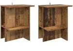 Couchtisch 2 Stk. Altholz 40 X 30 X 49 Cm Holzwerkstoff Vidaxl