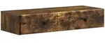 Wandmontierter Beistelltisch Ger&auml;ucherte Eiche Holzwerkstoff Vidaxl
