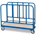 Brb Rungenwagen Mit Zweiseitigem Stahlrohr-seitenteil, 4 Lenkrollen/2 Mit