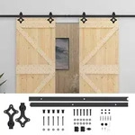 Vidaxl Sliding Door 2 Pcs 100 X 210 Cm Solid Pine Wood