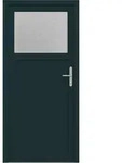 Seiteneingangst&uuml;r 88 X 198 Cm Pvc Anthrazit Vidaxl